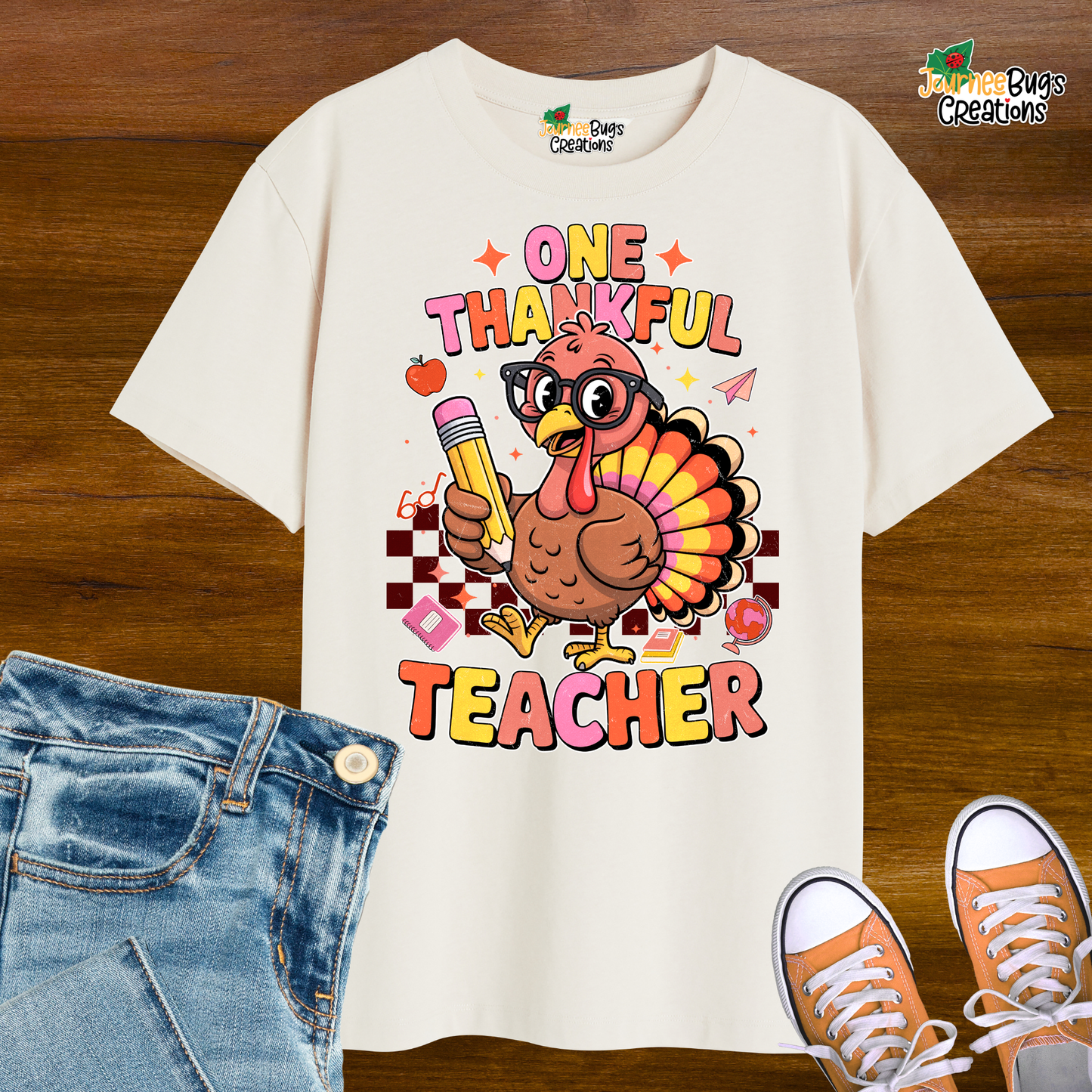 One Thankful Teacher Tee - Turkey