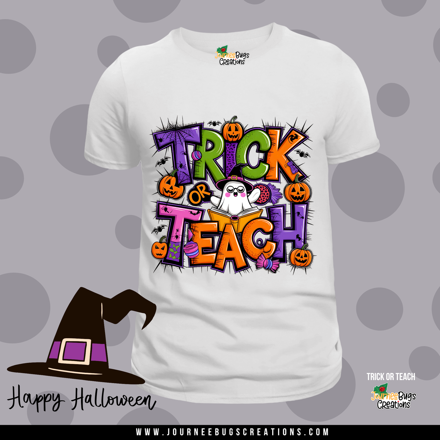 Trick or Teach Halloween Tee