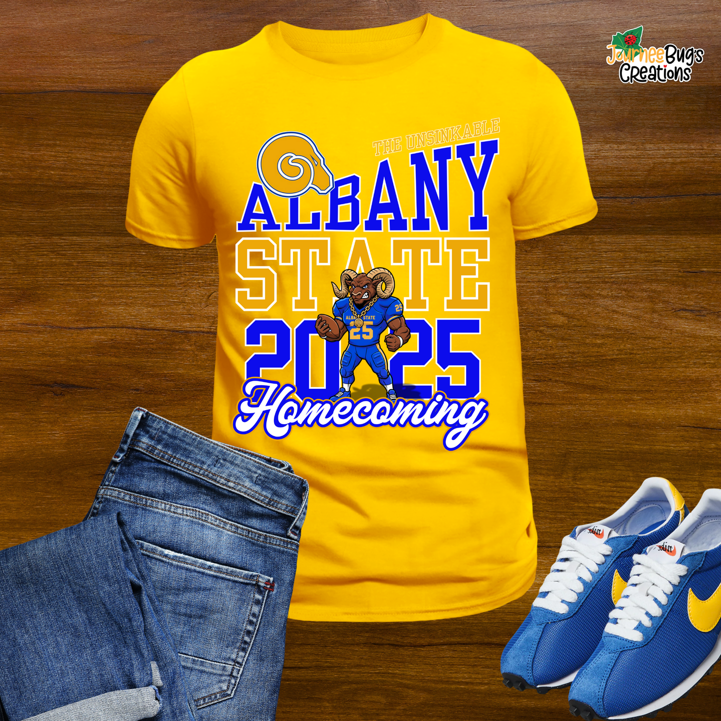 The Unsinkable ASU Homecoming 2025 Tee 💙💛🐏
