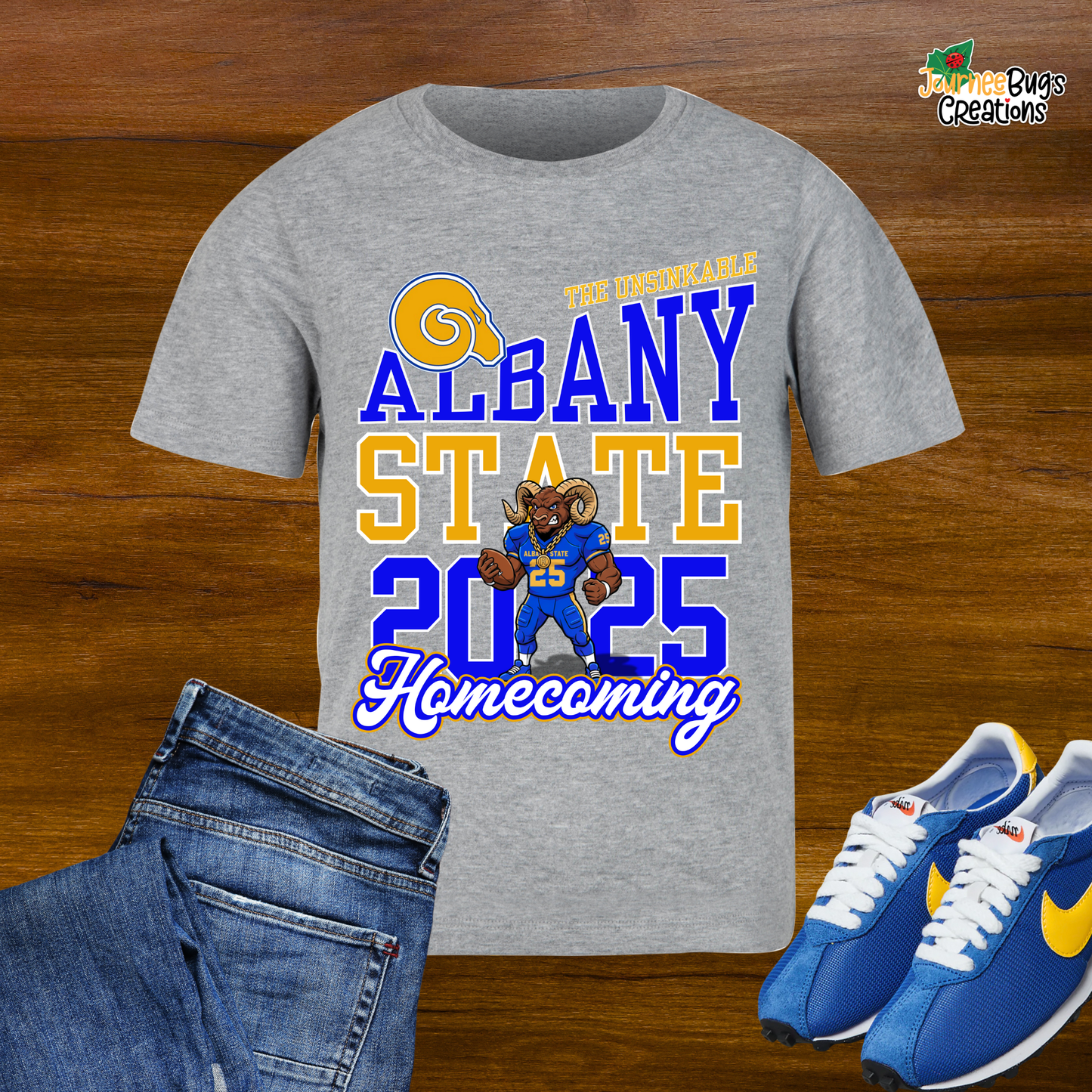 The Unsinkable ASU Homecoming 2025 Tee 💙💛🐏