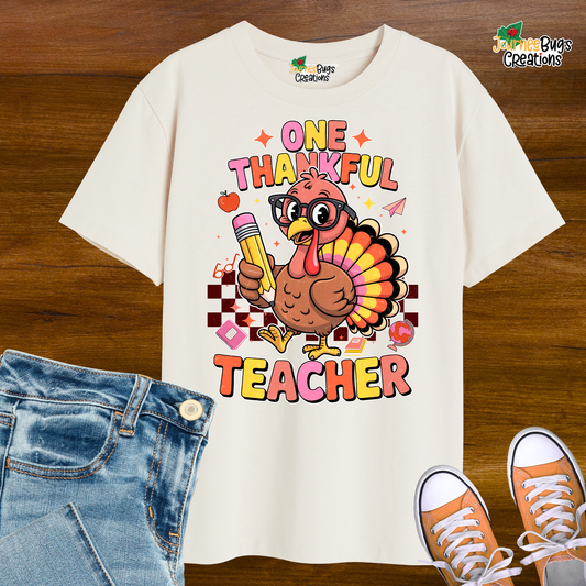 One Thankful Teacher Tee - Turkey