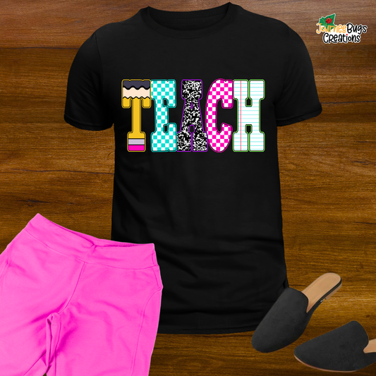 Colorblock TEACH Tee