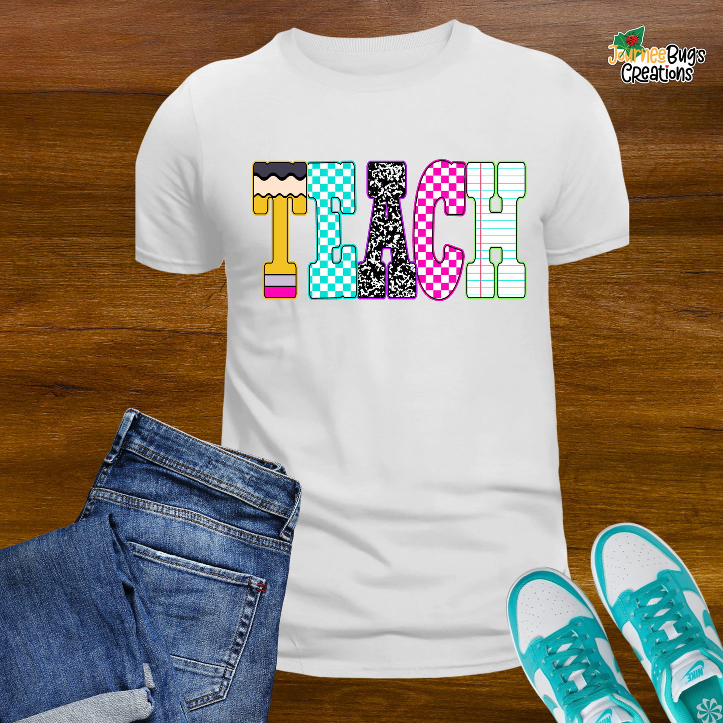 Colorblock TEACH Tee