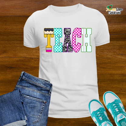 Colorblock TEACH Tee