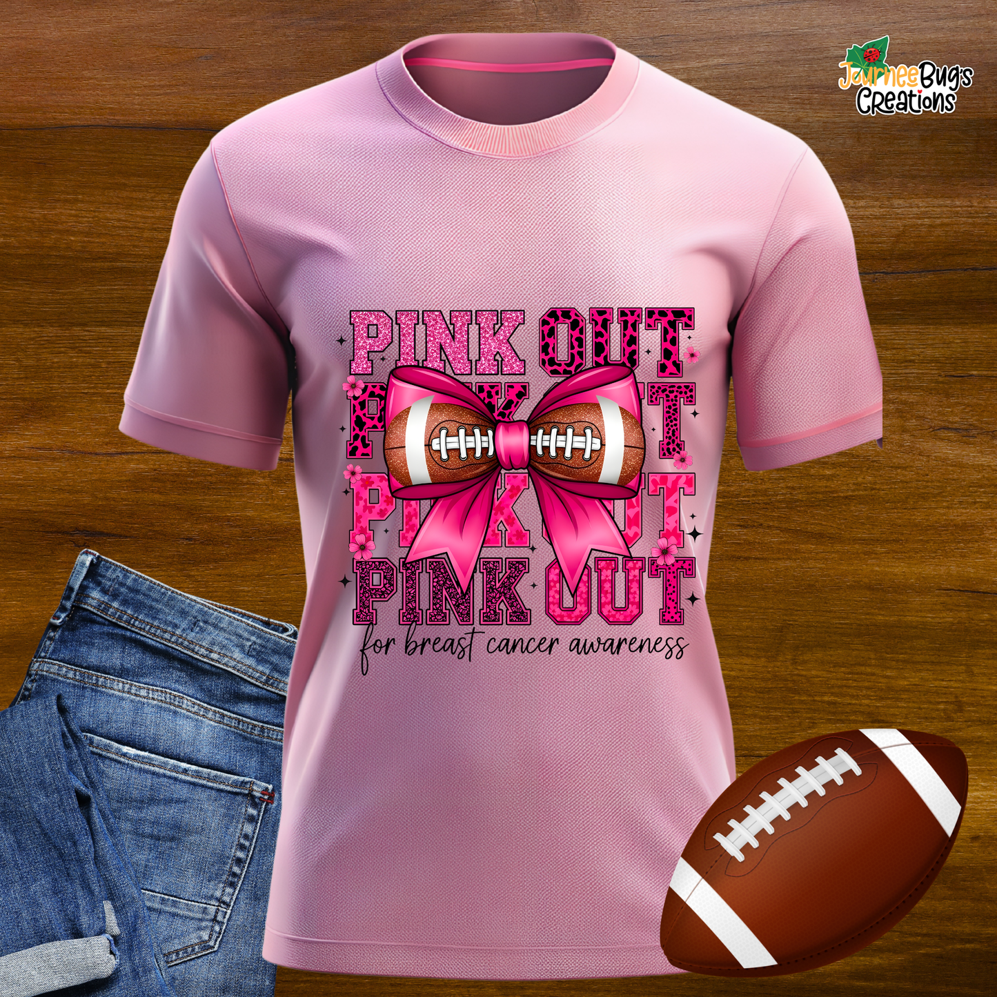 💗 Pink Out Football Tee 💗