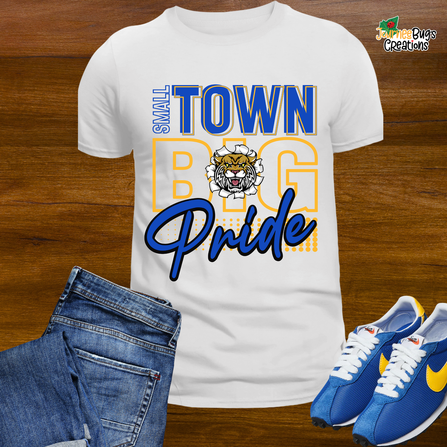 Small Town, Big Pride Tee - Custom School Spirit Tee