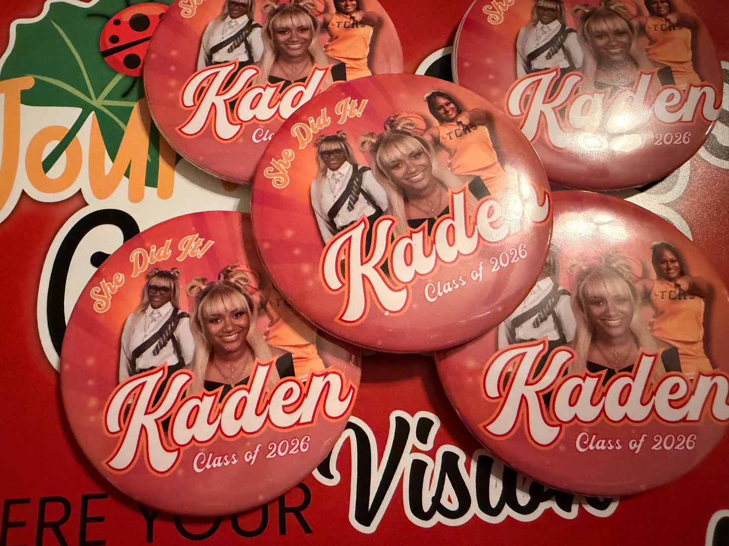 Custom Buttons by Journee