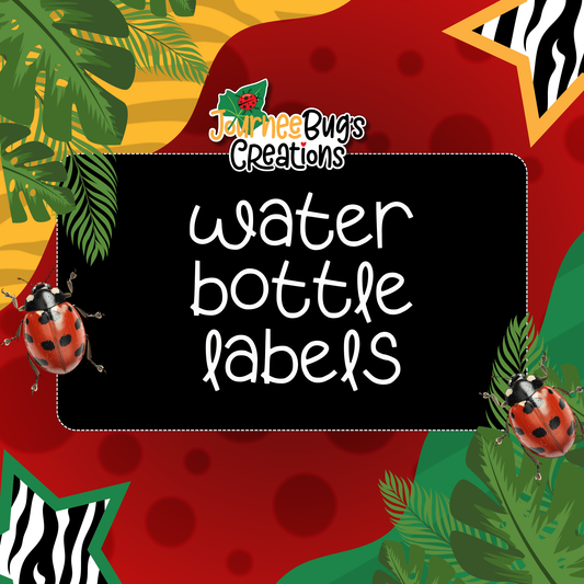 Water Bottle Labels